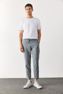 Erkek Ken Bisiklet Yaka Regular Fit Pike Basic Tişört - Beyaz