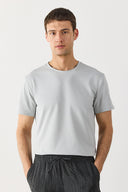 Erkek Ken Bisiklet Yaka Regular Fit Pike Basic Tişört - Gri