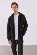 Erkek Kevin İnterlok Sweatshirt - Siyah