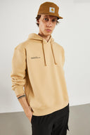 Erkek Landscape Baskılı Sweatshirt - Bej