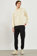 Erkek Landscape Baskılı Sweatshirt - Kemik