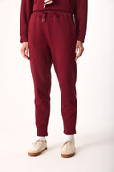 Kadın Larissa Regular Fit Eşofman Altı %100 Pamuk - Bordo