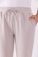 Kadın Larissa Regular Fit Pamuklu Eşofman Altı - Buz Gri