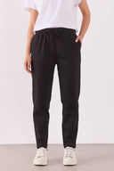 Kadın Larissa Regular Fit Pamuklu Eşofman Altı - Siyah