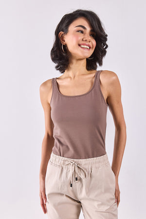 Kadın Marci Slim Fit Atlet - Vizon