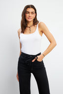 Kadın Marci Slim Fit Atlet - Beyaz