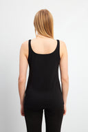 Kadın Marci Slim Fit Atlet - Siyah