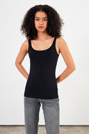 Kadın Marci Slim Fit Atlet - Siyah