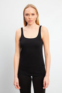 Kadın Marci Slim Fit Atlet - Siyah