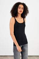 Kadın Marci Slim Fit Atlet - Siyah