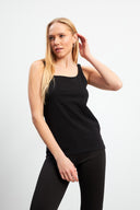 Kadın Marci Slim Fit Atlet - Siyah