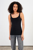 Kadın Marci Slim Fit Atlet - Siyah