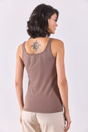 Kadın Marci Slim Fit Atlet - Vizon