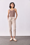 Kadın Marci Slim Fit Atlet - Vizon