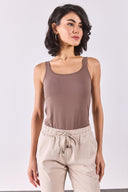 Kadın Marci Slim Fit Atlet - Vizon