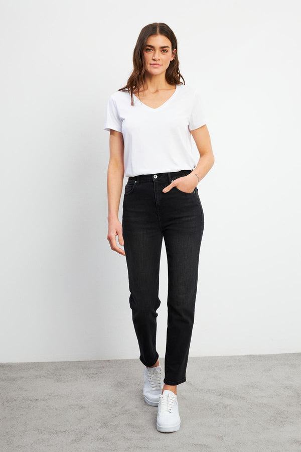 Kadın Maria Black Slim Mom Jean Pantolon - 11807B-603