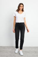 Kadın Maria Black Slim Mom Jean Pantolon - Black