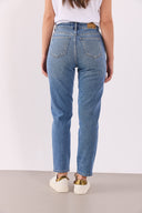 Kadın Maria Med Blue Slim Mom Jean Pantolon - Med Blue