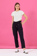 Kadın Marla Black Yüksek Bel Slouchy Jogger Pantolon - Black