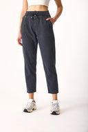 Kadın Marla İndigo Çizgili Yüksek Bel Slouchy Jogger Pantolon - Indigo Çizgili