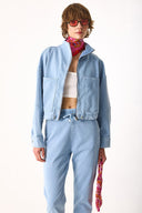 Kadın Marla Sky Blue Oversize Jean Ceket - Sky Blue