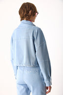 Kadın Marla Sky Blue Oversize Jean Ceket - Sky Blue