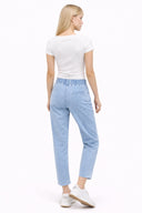Marla Sky Blue Yüksek Bel Slouchy Jogger Pantolon-Sky Blue