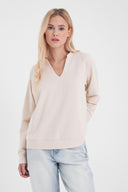 Kadın Marlin Sweatshirt - Taş