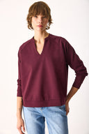 Kadın Marlin Sweatshirt - Bordo