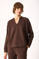 Kadın Marlin Sweatshirt - Kahverengi