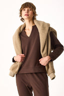 Kadın Marlin Sweatshirt - Kahverengi