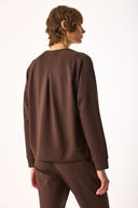 Kadın Marlin Sweatshirt - Kahverengi