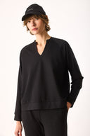 Kadın Marlin Sweatshirt - Siyah