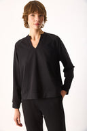 Kadın Marlin Sweatshirt - Siyah