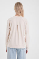 Kadın Marlin Sweatshirt - Taş