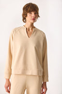 Kadın Marlin Sweatshirt - Taş