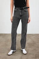 Kadın Marrakesh Black Straight Fit Jean Pantolon - Black