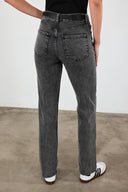 Kadın Marrakesh Black Straight Fit Jean Pantolon - Black