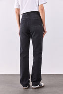 Kadın Marrakesh Black Yüksek Bel Straight Fit Jean Pantolon - Black