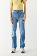 Kadın Marrakesh Dark Blue Yüksek Bel Straight Fit Jean Pantolon - Dark Blue