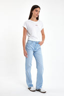 Kadın Marrakesh Ice Blue Yüksek Bel Straight Fit Jean Pantolon - Ice Blue