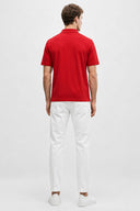 Martin Slim Fit Polo Yakalı Pike Tişört- %100 Pamuk Bordo