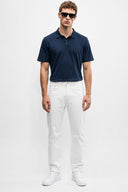 Martin Slim Fit Polo Yakalı Pike Tişört %100 Pamuk-Lacivert