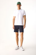 Erkek Martin Slim Fit Polo Yakalı Pike Tişört - Beyaz