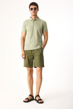 Erkek Martin Slim Fit Polo Yakalı Pike Tişört - Ada Çayı