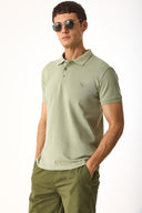 Erkek Martin Slim Fit Polo Yakalı Pike Tişört - Ada Çayı