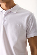 Martin Slim Fit Polo Yakalı Pike Tişört-Beyaz