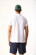 Martin Slim Fit Polo Yakalı Pike Tişört-Beyaz