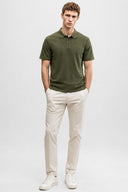 Martin Slim Fit Polo Yakalı Pike Tişört-Haki