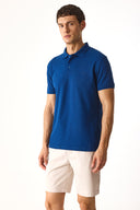Erkek Martin Slim Fit Polo Yakalı Pike Tişört - Lacivert
